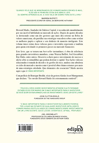 O Mais Importante para o Investidor: Lições de um Gênio do Mercado Financeiro