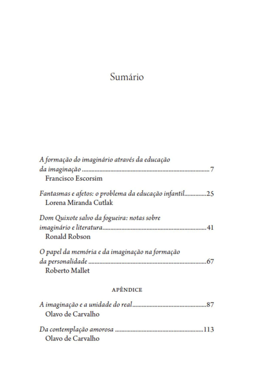 A formação do imaginário