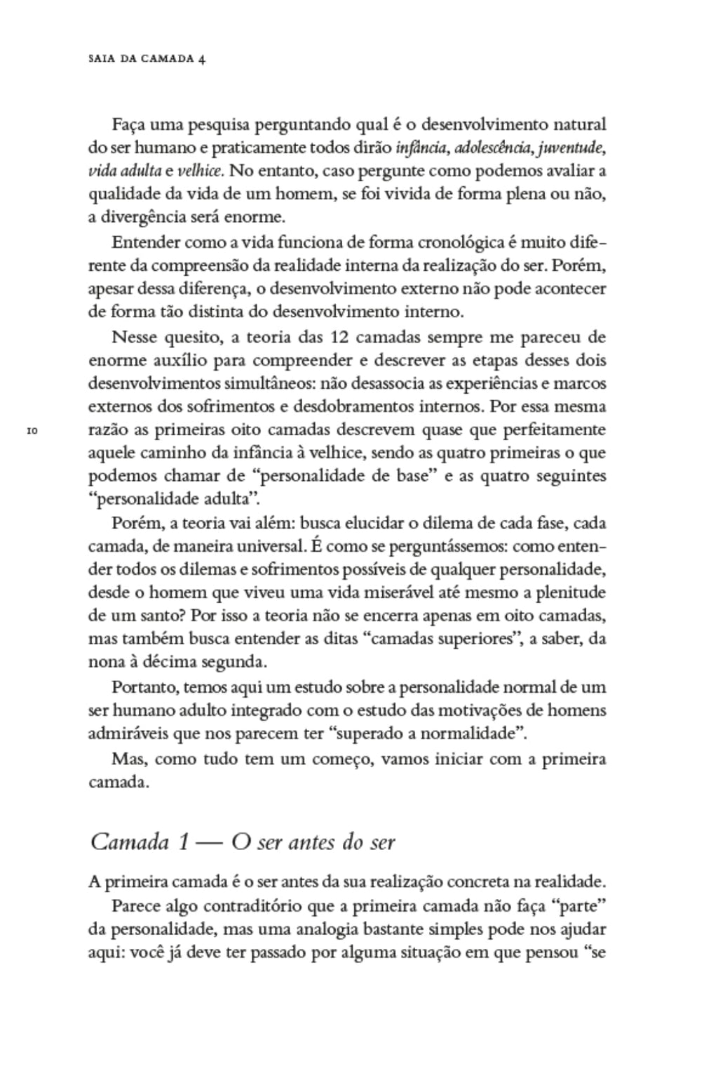 Saia da camada 4: Um guia para entender a teoria das 12 camadas da personalidade de Olavo de Carvalho