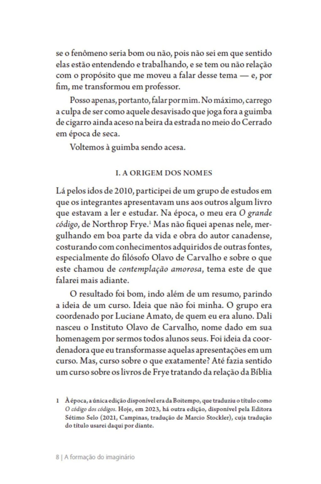 A formação do imaginário