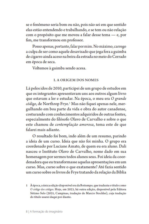 A formação do imaginário
