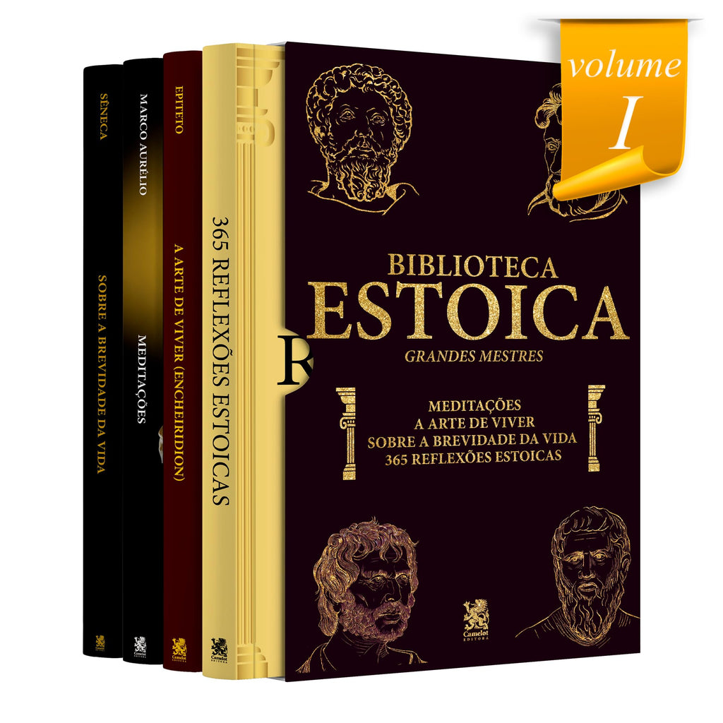 Biblioteca Estoica: Grandes Mestres Volume I - Box com 4 Livros