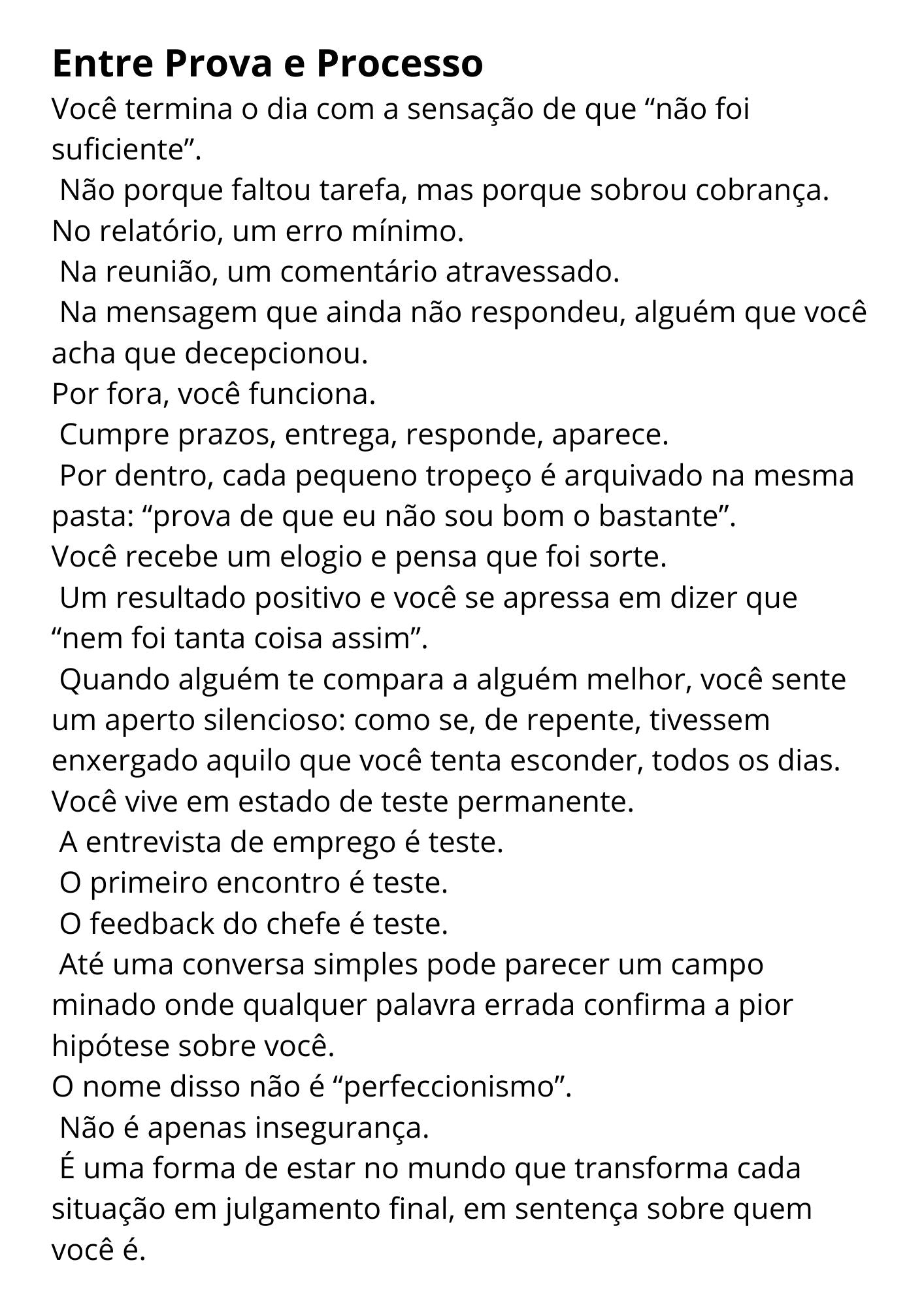 Entre Prova e Processo