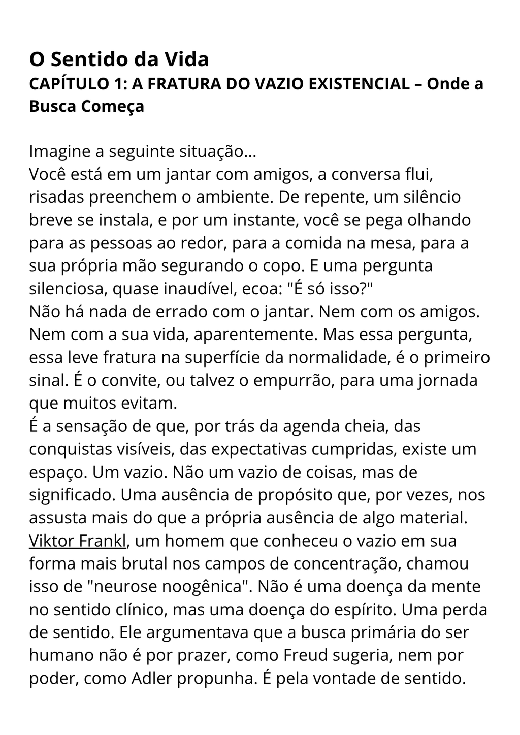 O Sentido da Vida: Um Diálogo com os Grandes Pensadores